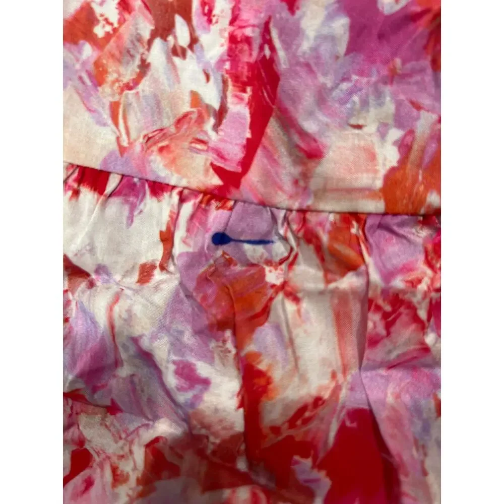 TUCKERNUCK Hyacinth House Fuschia Brushstrokes Aurora Midi Dress NWT Size Medium - Picture 11 of 11